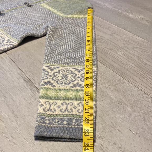 Vintage Carroll Reed Nordic Wool Cardigan - M - Picture 5 of 10